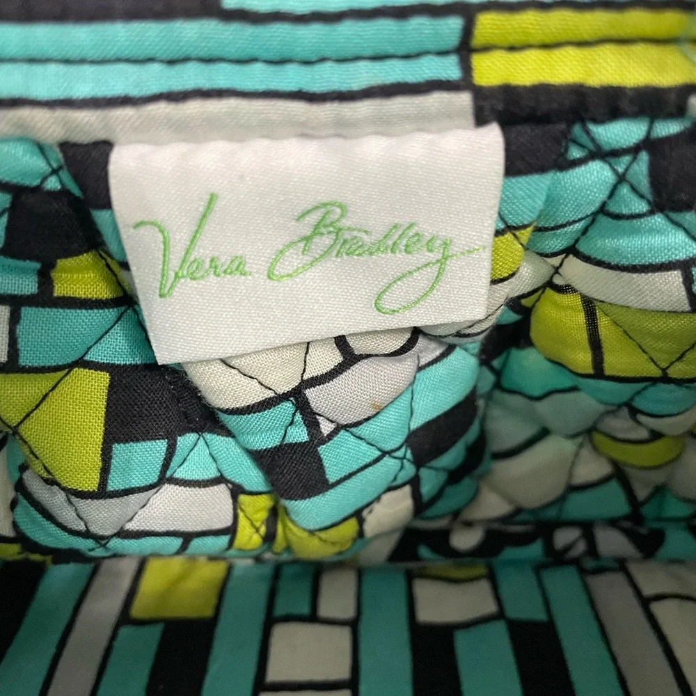 Vera Bradley Floral Crossbody Bag -‎ Blue and Green~ Small Bag